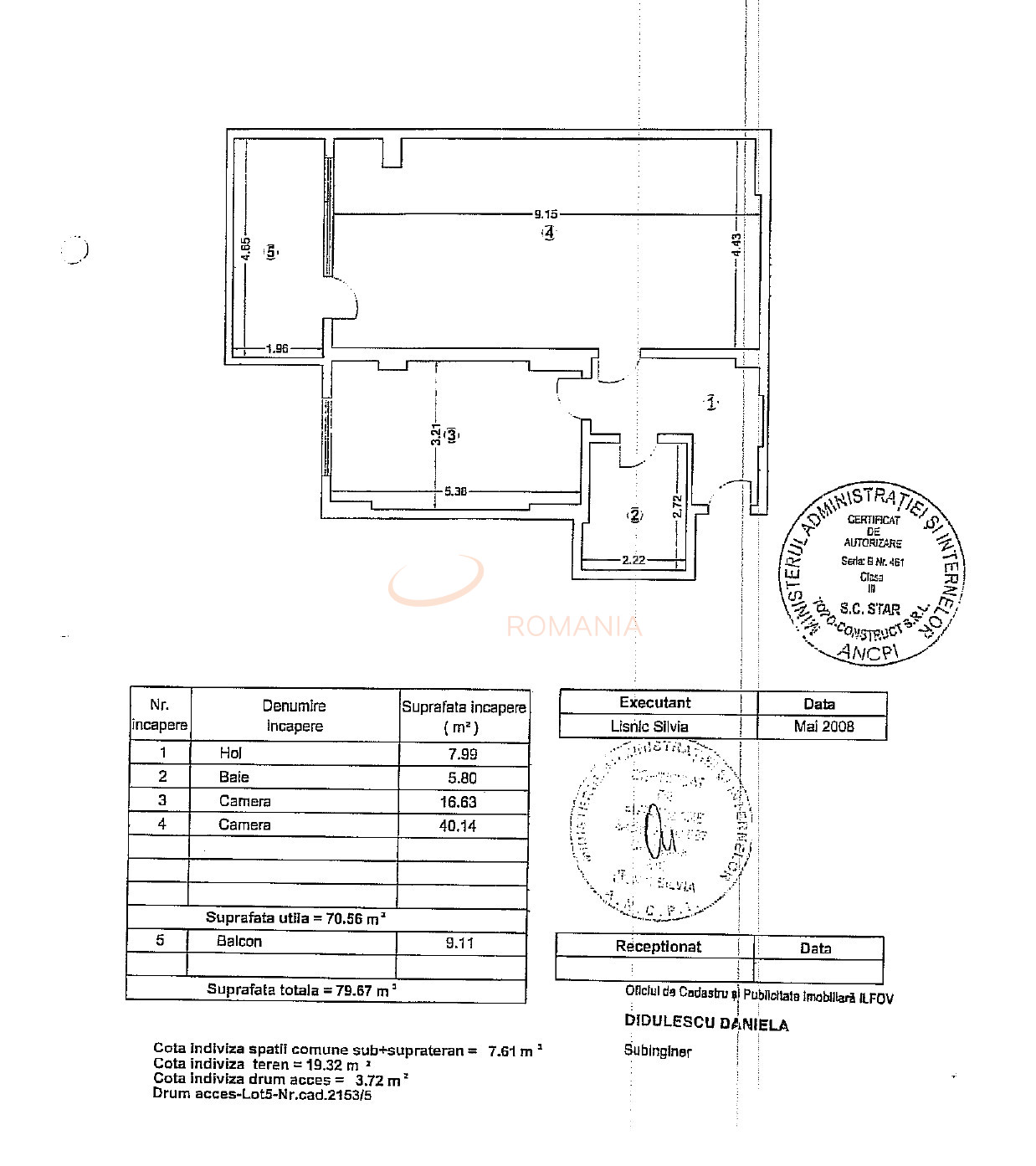 Apartament, 2 camere Ilfov/Bragadiru