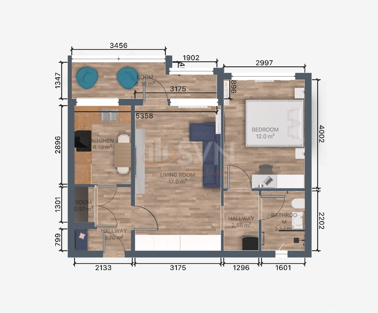 Apartament, 2 camere Bucuresti/Dristor