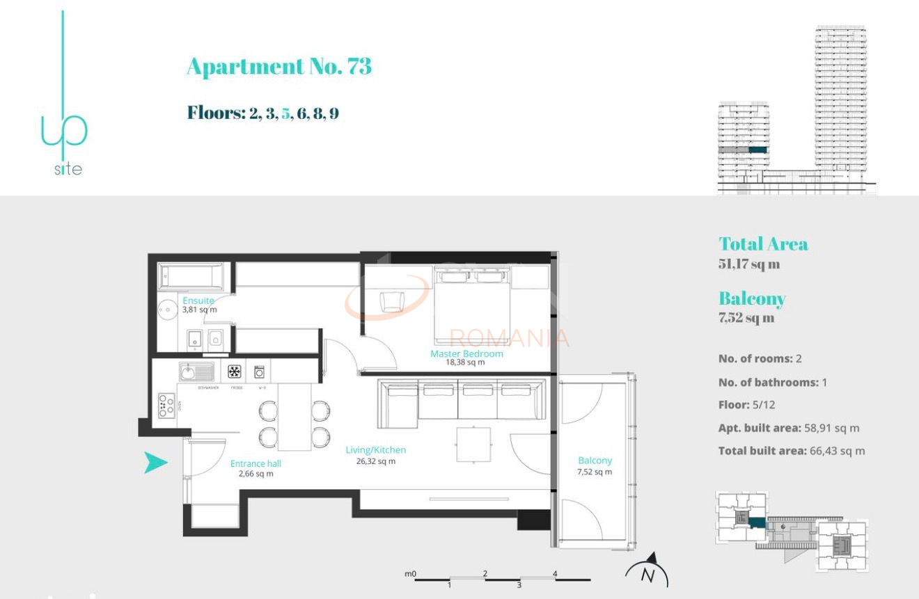 Apartament, 2 camere Bucuresti/Floreasca