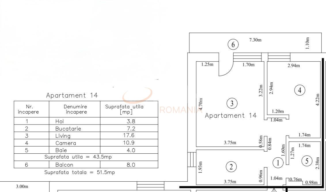 Apartament, 2 camere Bucuresti/Andronache