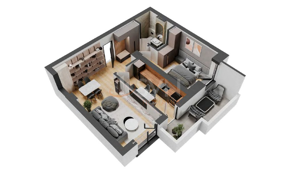 Apartament, 2 camere Bucuresti/Pipera