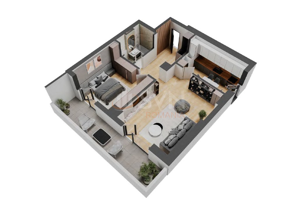 Apartament, 2 camere Bucuresti/Pipera