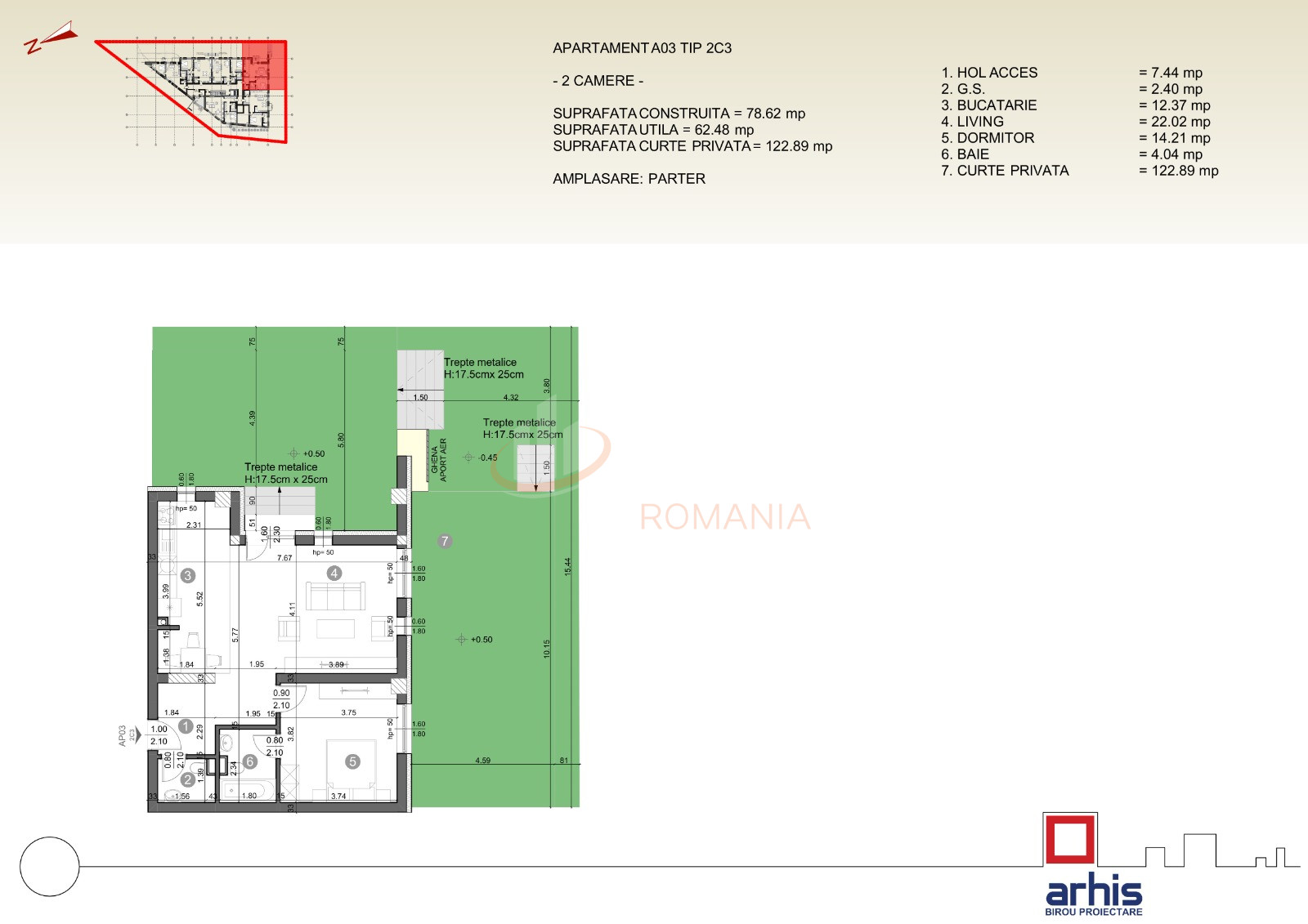 Apartament, 2 camere Bucuresti/Pipera