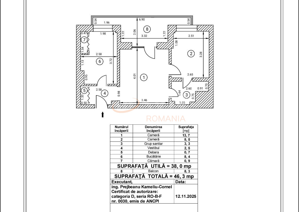 Apartament, 2 camere Bucuresti/Gara De Nord
