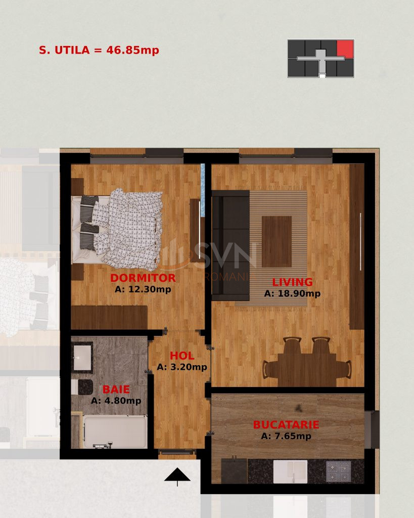 Apartament, 2 camere Ilfov/Dobroesti