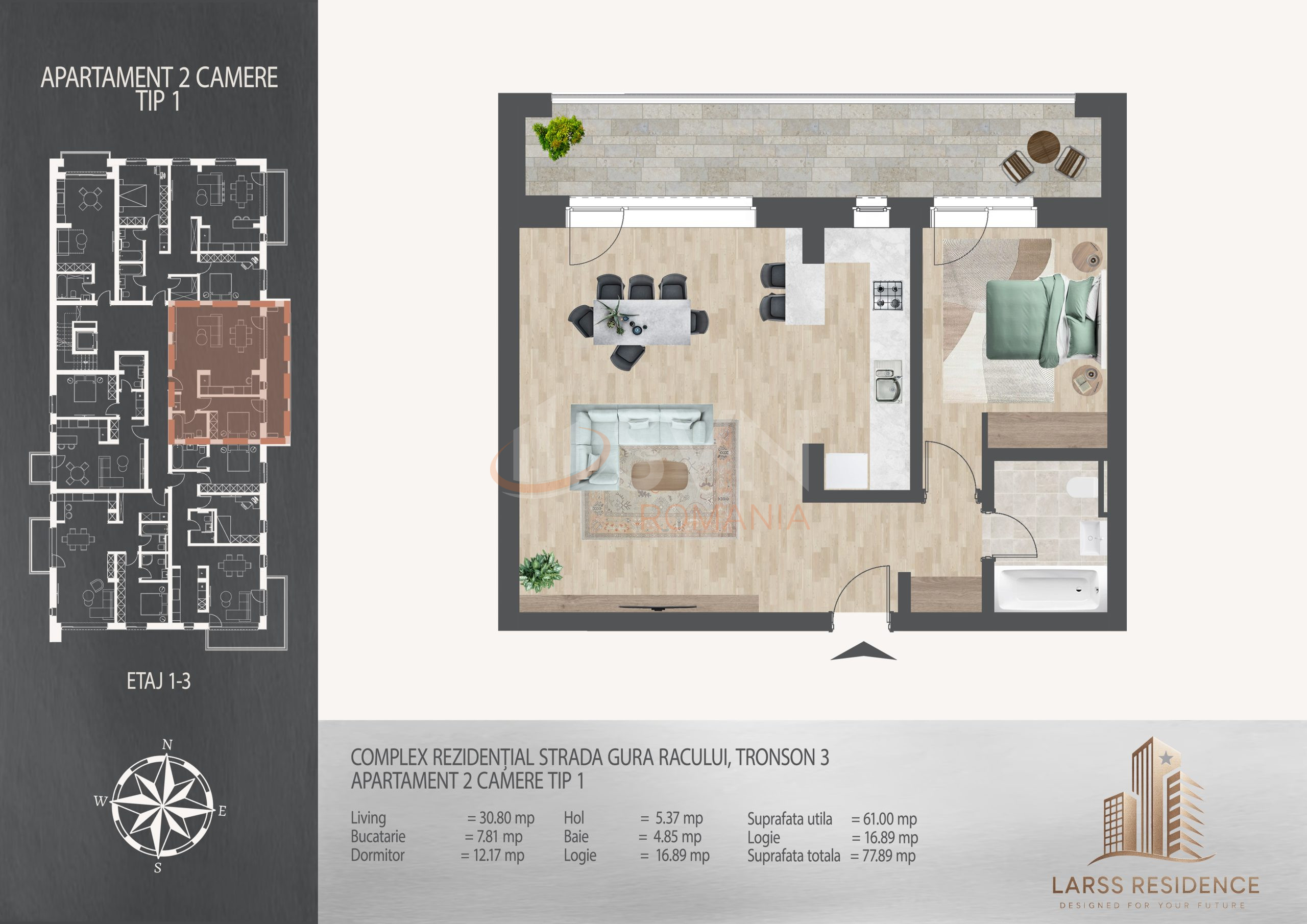 Apartament, 2 camere Bucuresti/Theodor Pallady