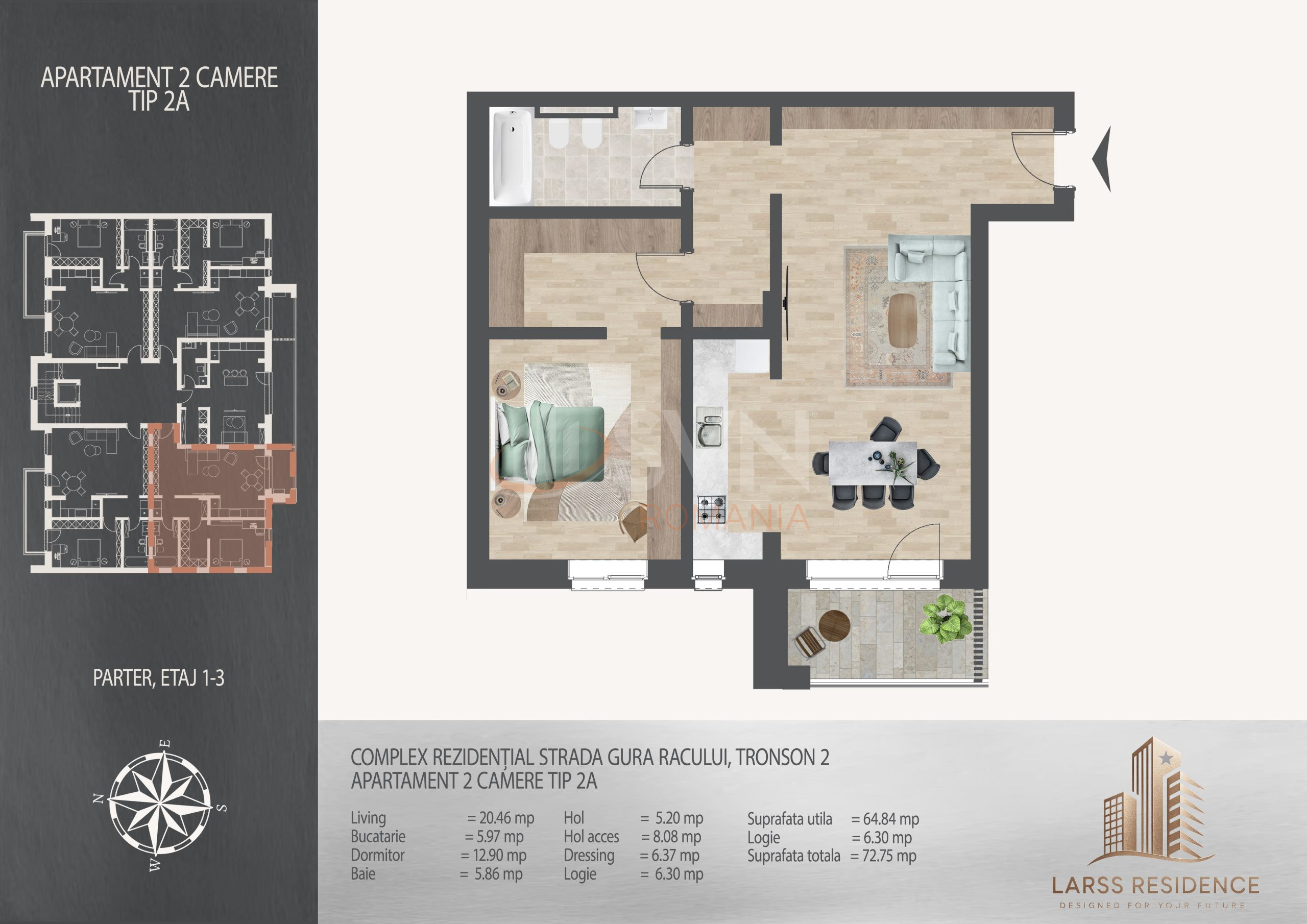 Apartament, 2 camere Bucuresti/Theodor Pallady