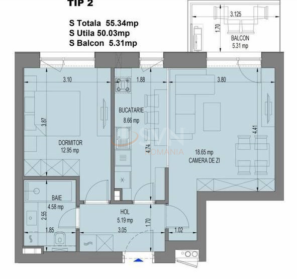 Apartament, 2 camere Bucuresti/Aviatiei