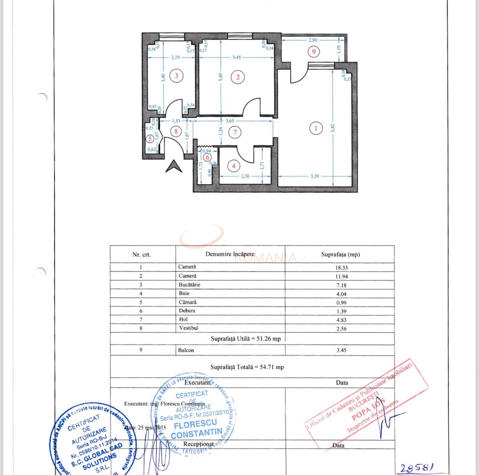 Apartament, 2 camere Bucuresti/Lacul Tei