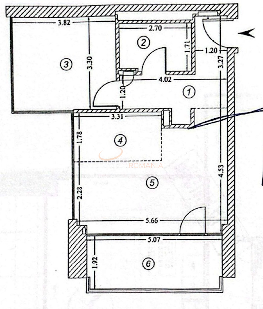 Apartament, 2 camere Bucuresti/Barbu Vacarescu