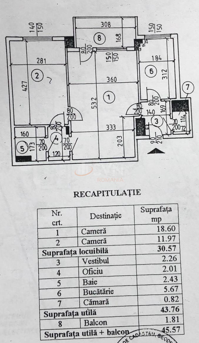 Apartament, 2 camere Bucuresti/P-ta Romana