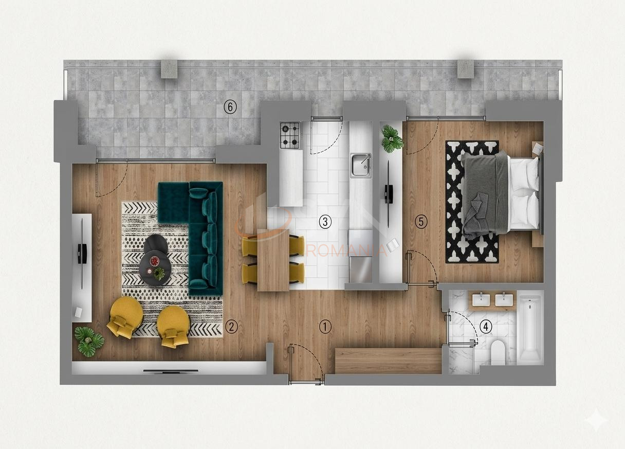 Apartament, 2 camere Bucuresti/P-ta Unirii