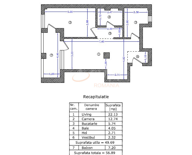 Apartament, 2 camere Bucuresti/Chitila