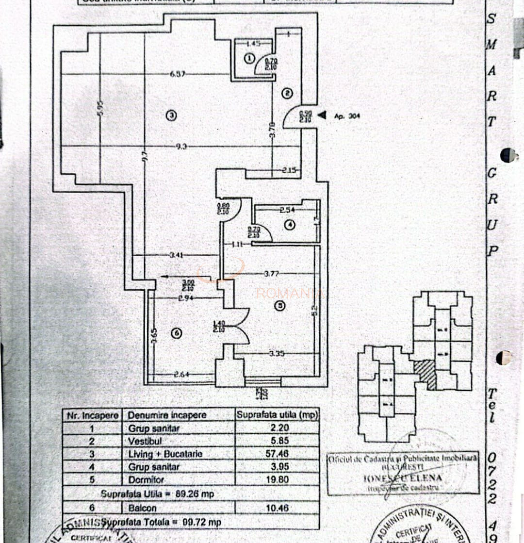 Apartament, 2 camere Bucuresti/Barbu Vacarescu