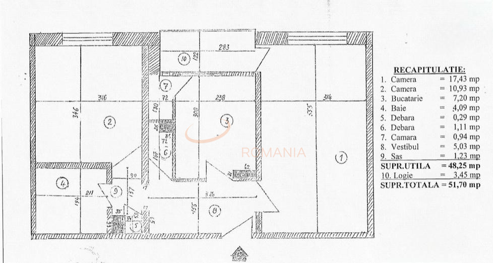 Apartament, 2 camere Bucuresti/Bucur Obor