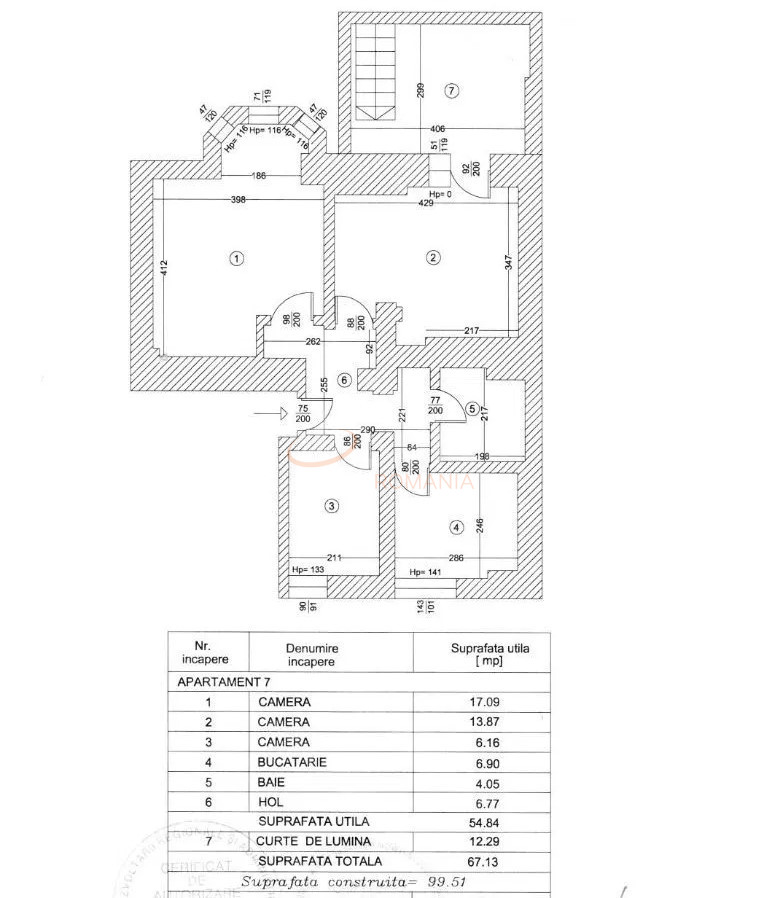 Apartament, 2 camere Bucuresti/Kiseleff