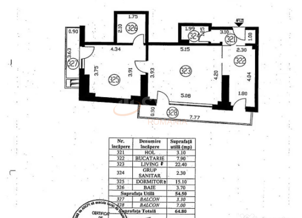 Apartament, 2 camere Bucuresti/P-ta Victoriei