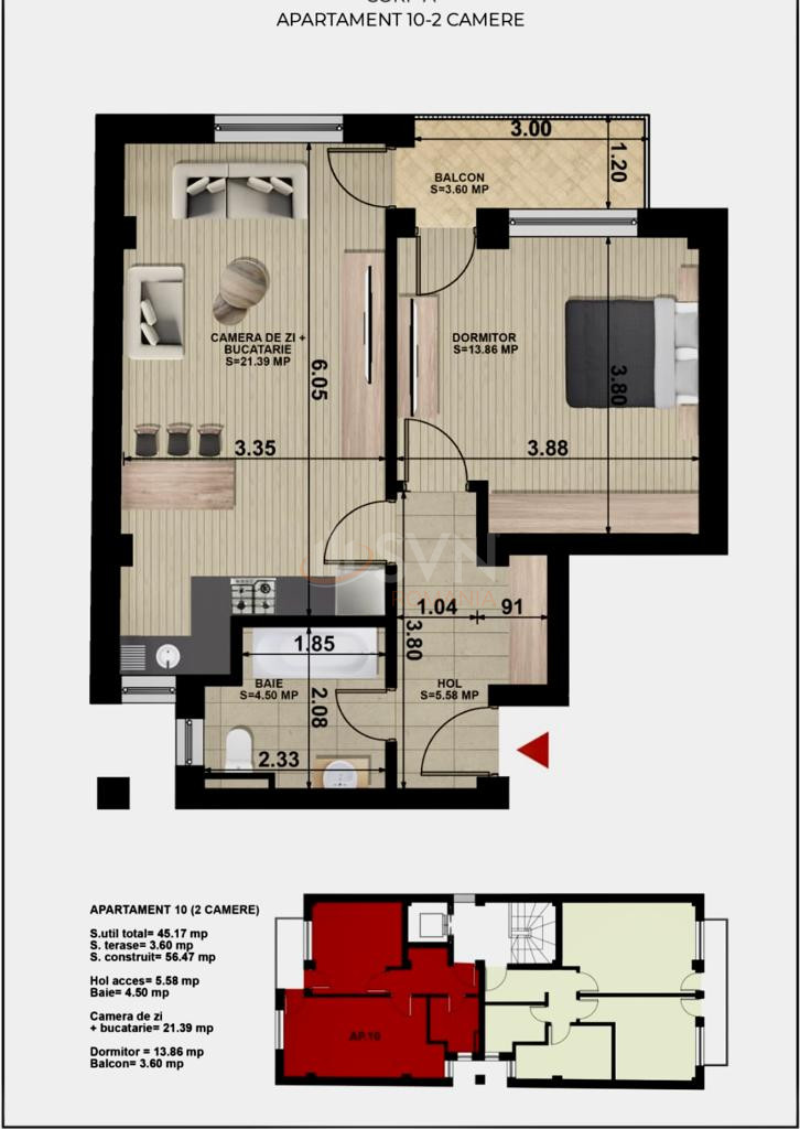 Apartament, 2 camere Bucuresti/Iancului