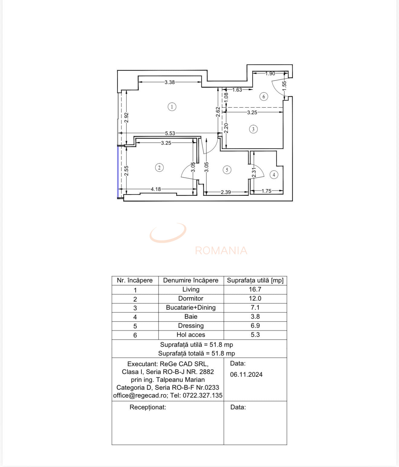 Apartament, 2 camere Bucuresti/Floreasca
