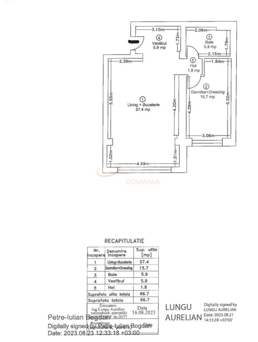 Apartament, 2 camere Bucuresti/Pipera