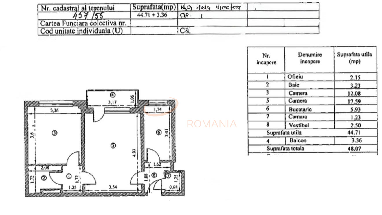Apartament, 2 camere Bucuresti/P-ta Victoriei