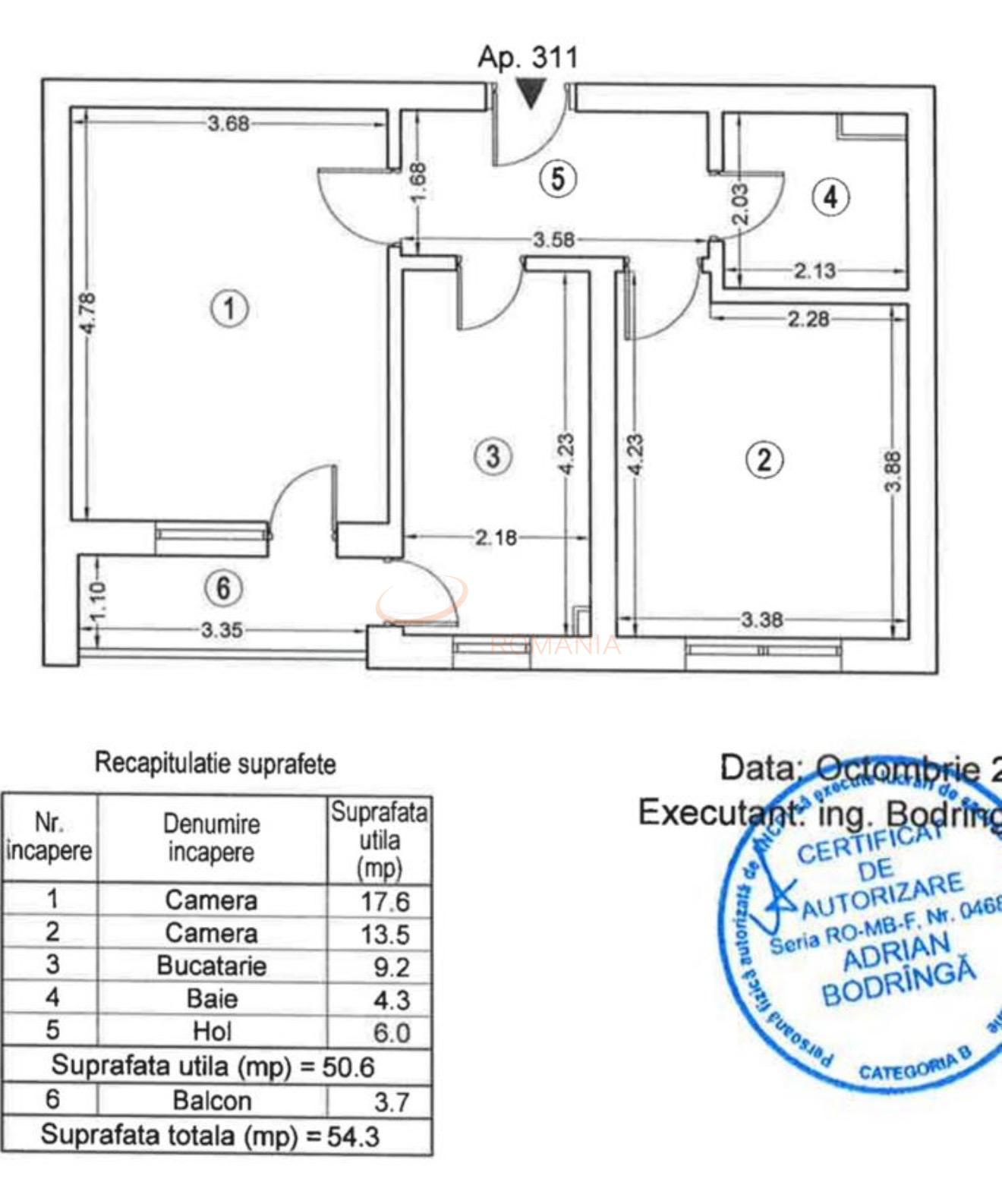 Apartament, 2 camere Bucuresti/Lujerului