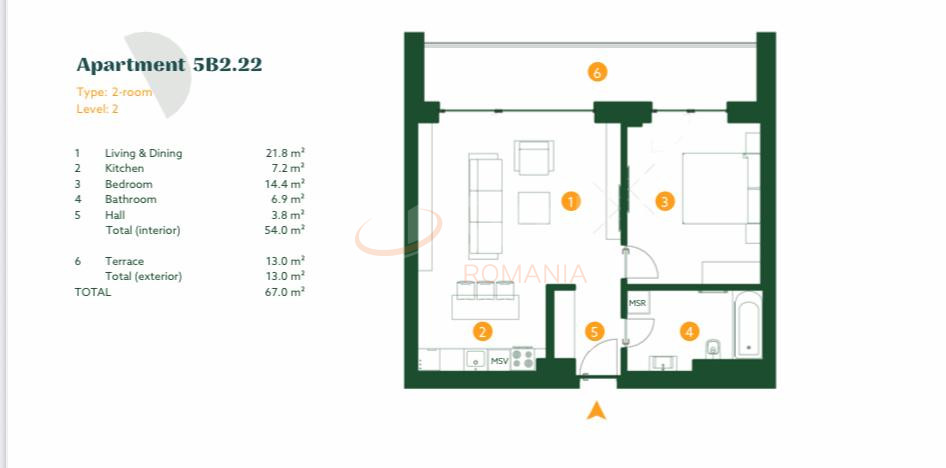 Apartament, 2 camere Bucuresti/Baneasa