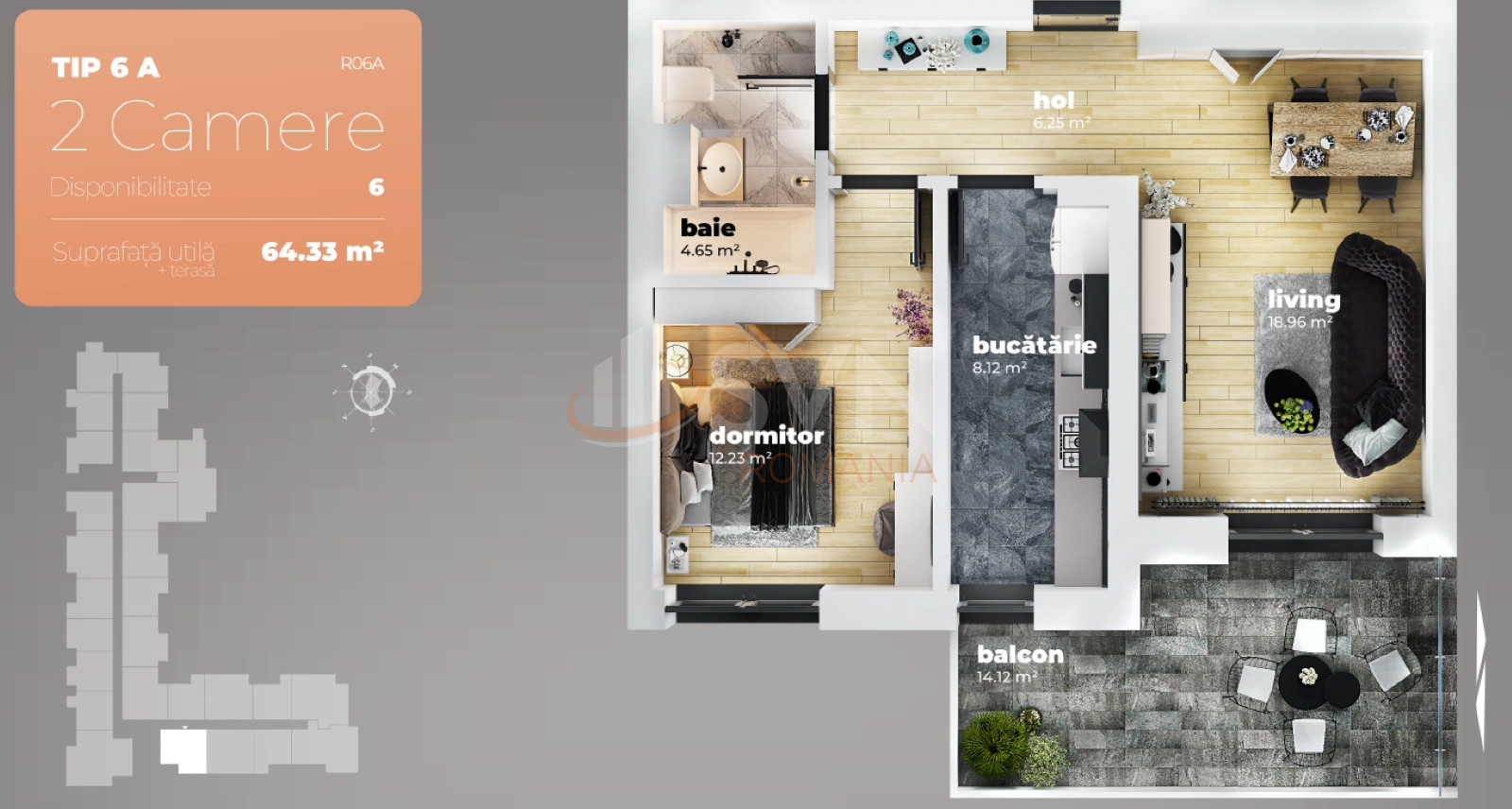 Apartament, 2 camere Bucuresti/Berceni