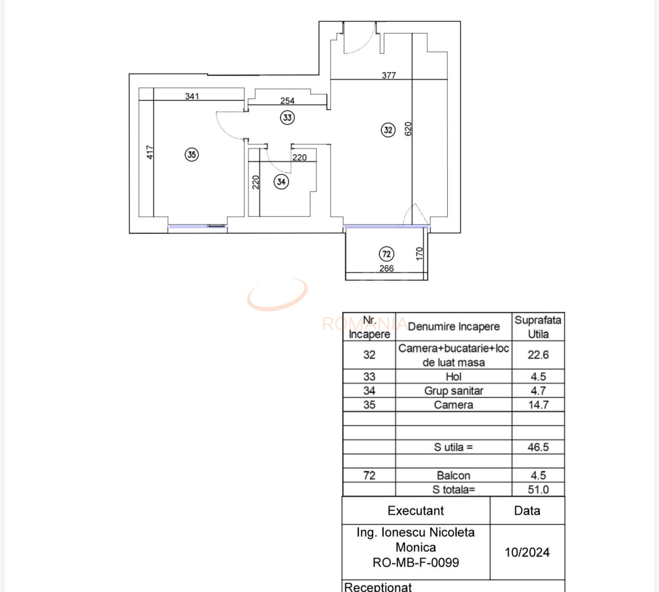 Apartament, 2 camere Bucuresti/Aviatiei