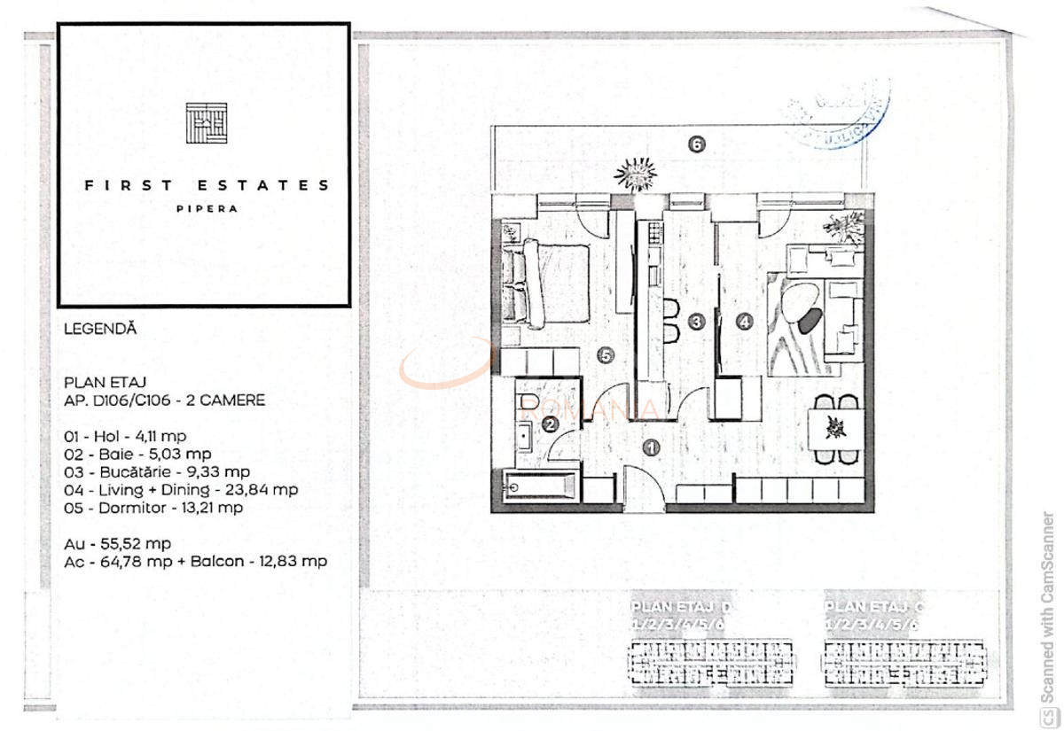 Apartament, 2 camere Ilfov/Voluntari