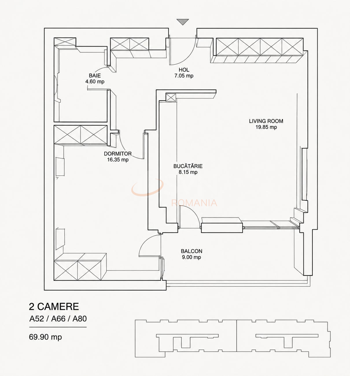 Apartament, 2 camere Bucuresti/Pipera