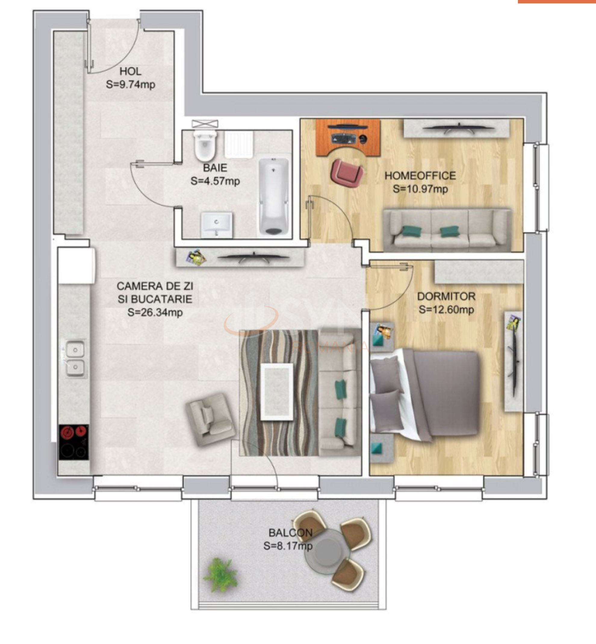 Apartament, 2 camere Bucuresti/Domenii