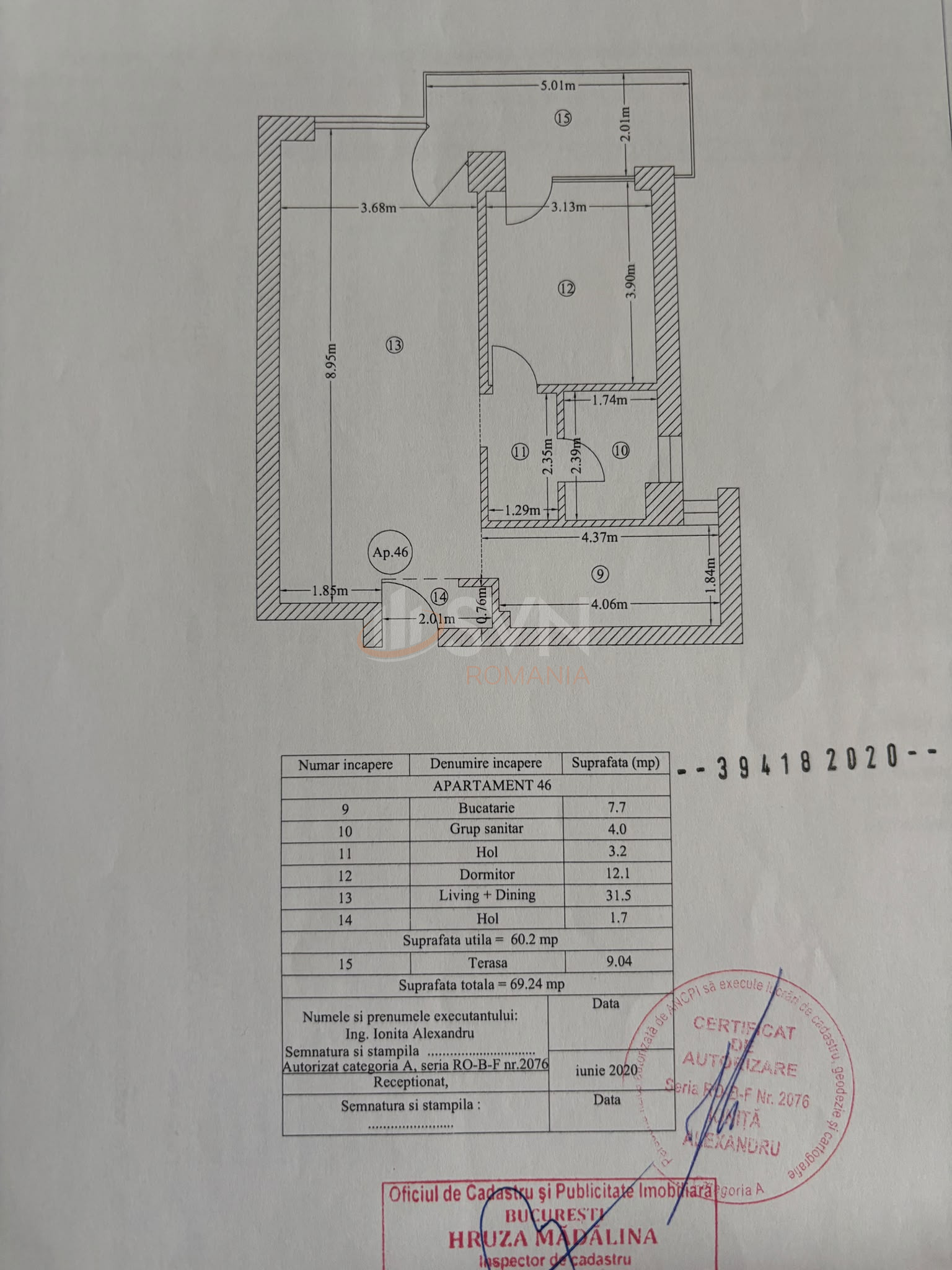 Apartament, 2 camere Bucuresti/Barbu Vacarescu