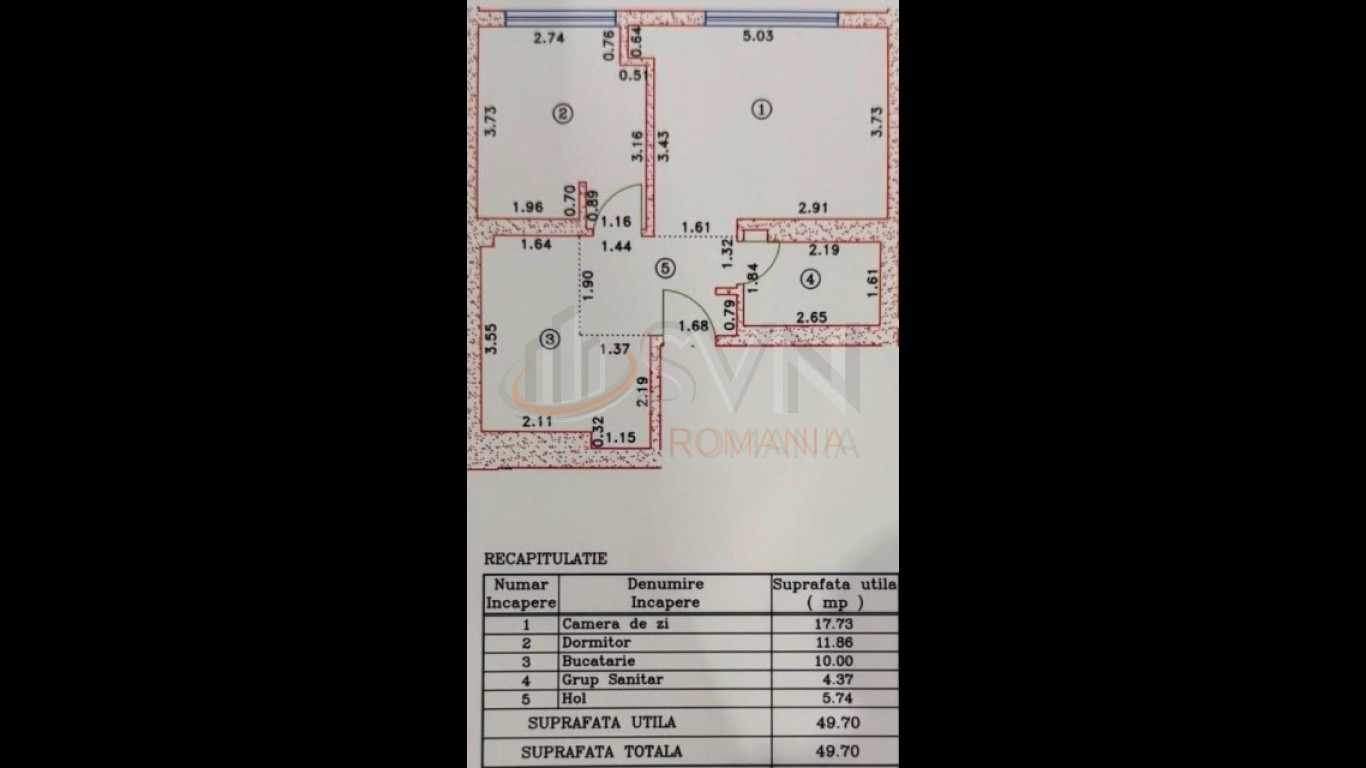 Apartament, 2 camere Bucuresti/Pipera
