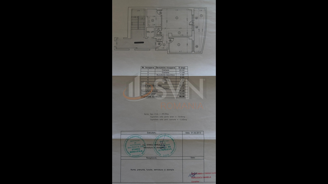 Apartament, 2 camere Ilfov/Centru