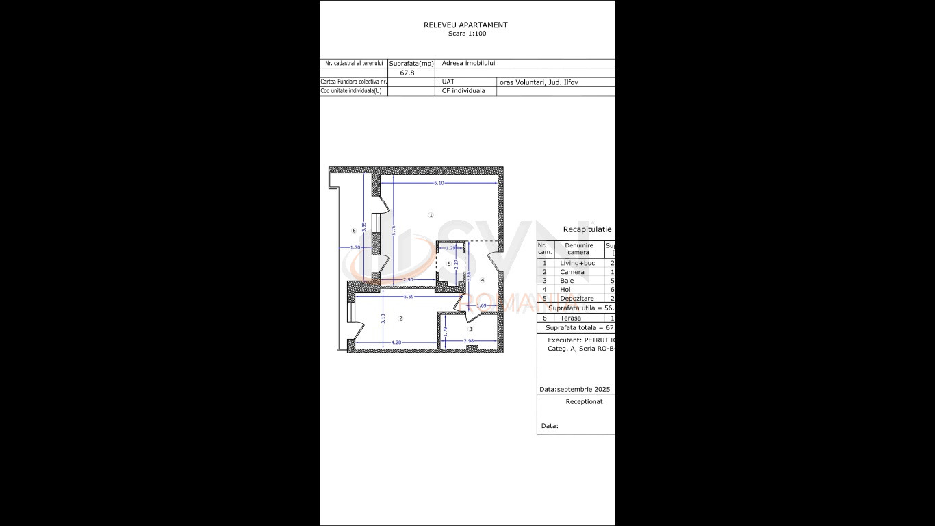 Apartament, 2 camere Bucuresti/Pipera