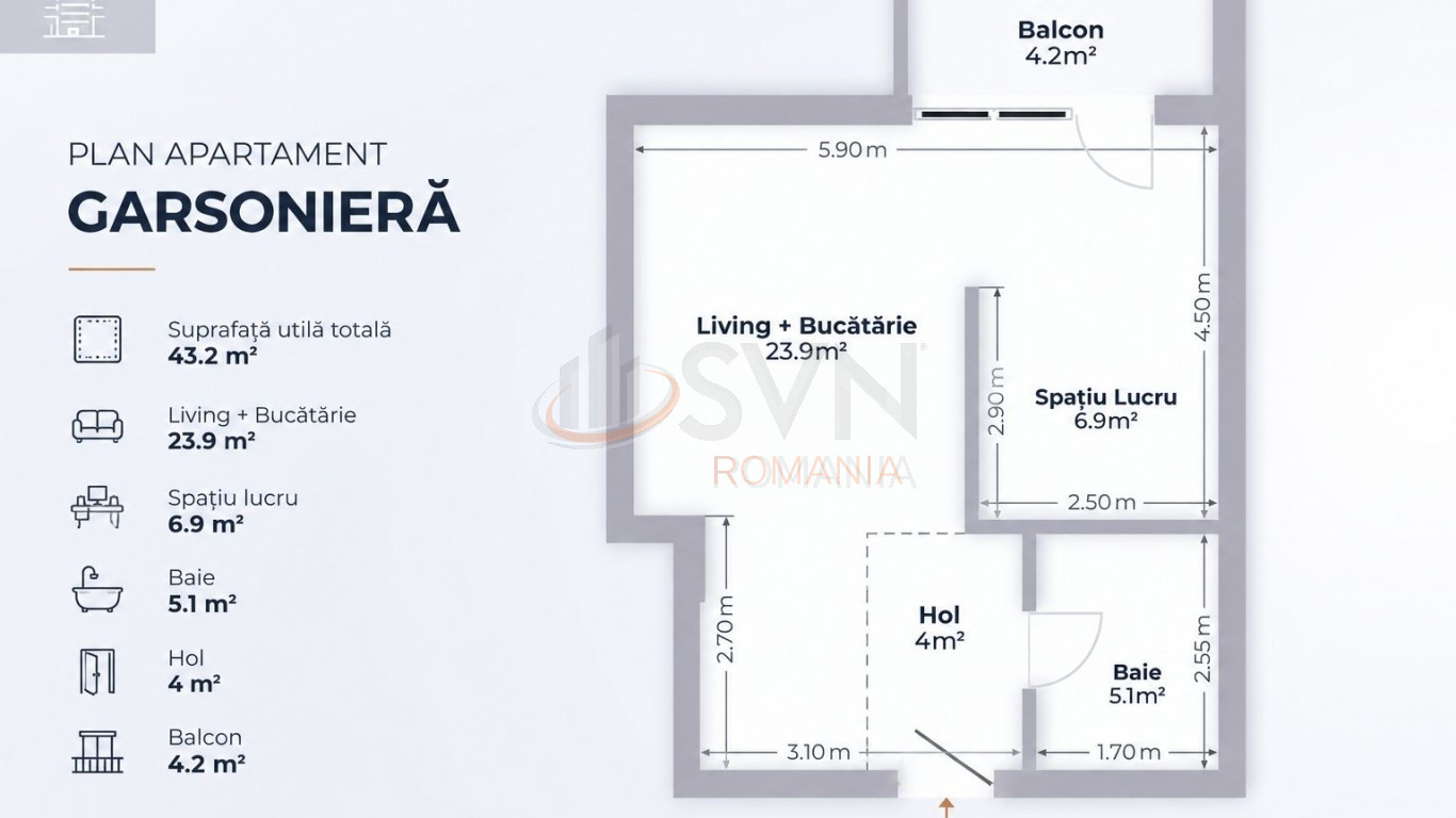 Apartament, 2 camere Bucuresti/Pipera