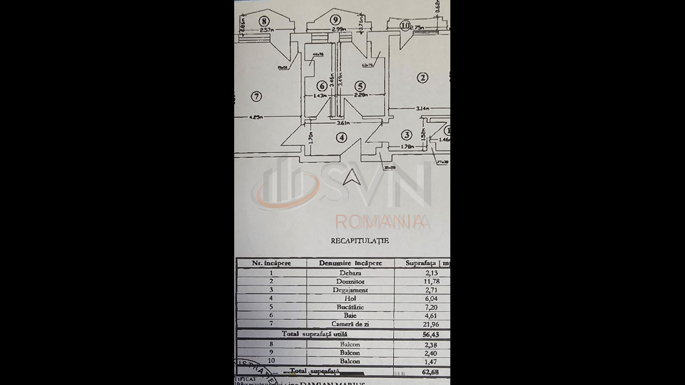 Apartament, 2 camere Bucuresti/P-ta Unirii