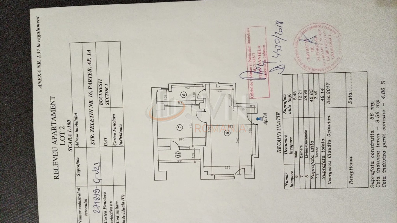 Apartament, 2 camere Bucuresti/Aviatiei