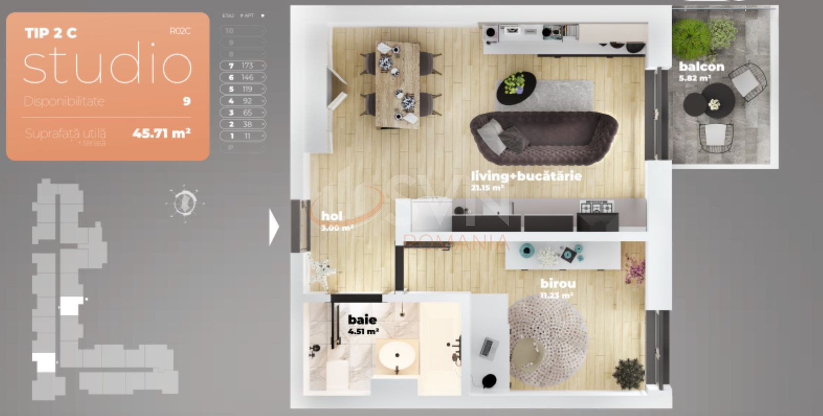 Apartament, 2 camere Bucuresti/Berceni