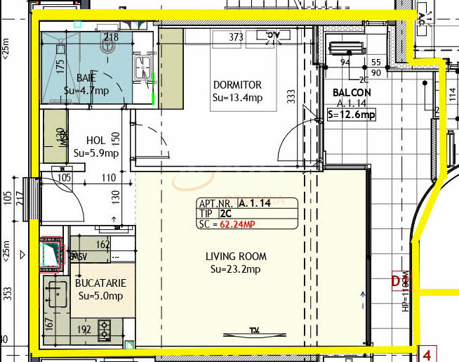 Apartament, 2 camere Bucuresti/Barbu Vacarescu