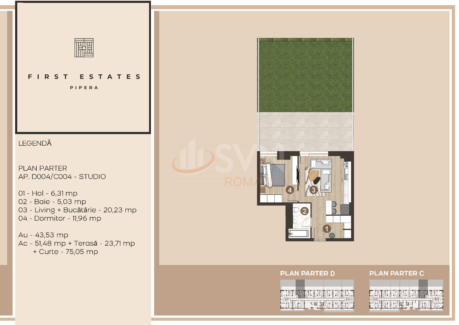 Apartament, 2 camere Bucuresti/Pipera