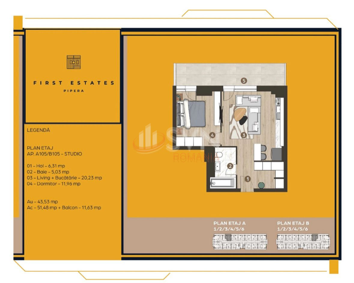 Apartament, 2 camere Bucuresti/Pipera