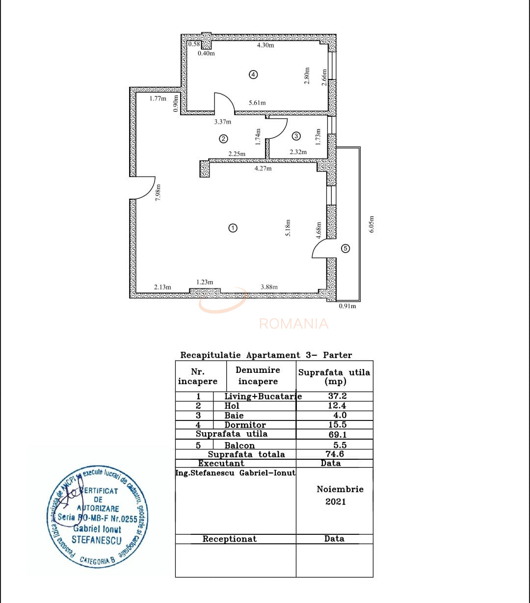 Apartament, 2 camere Bucuresti/Fundeni