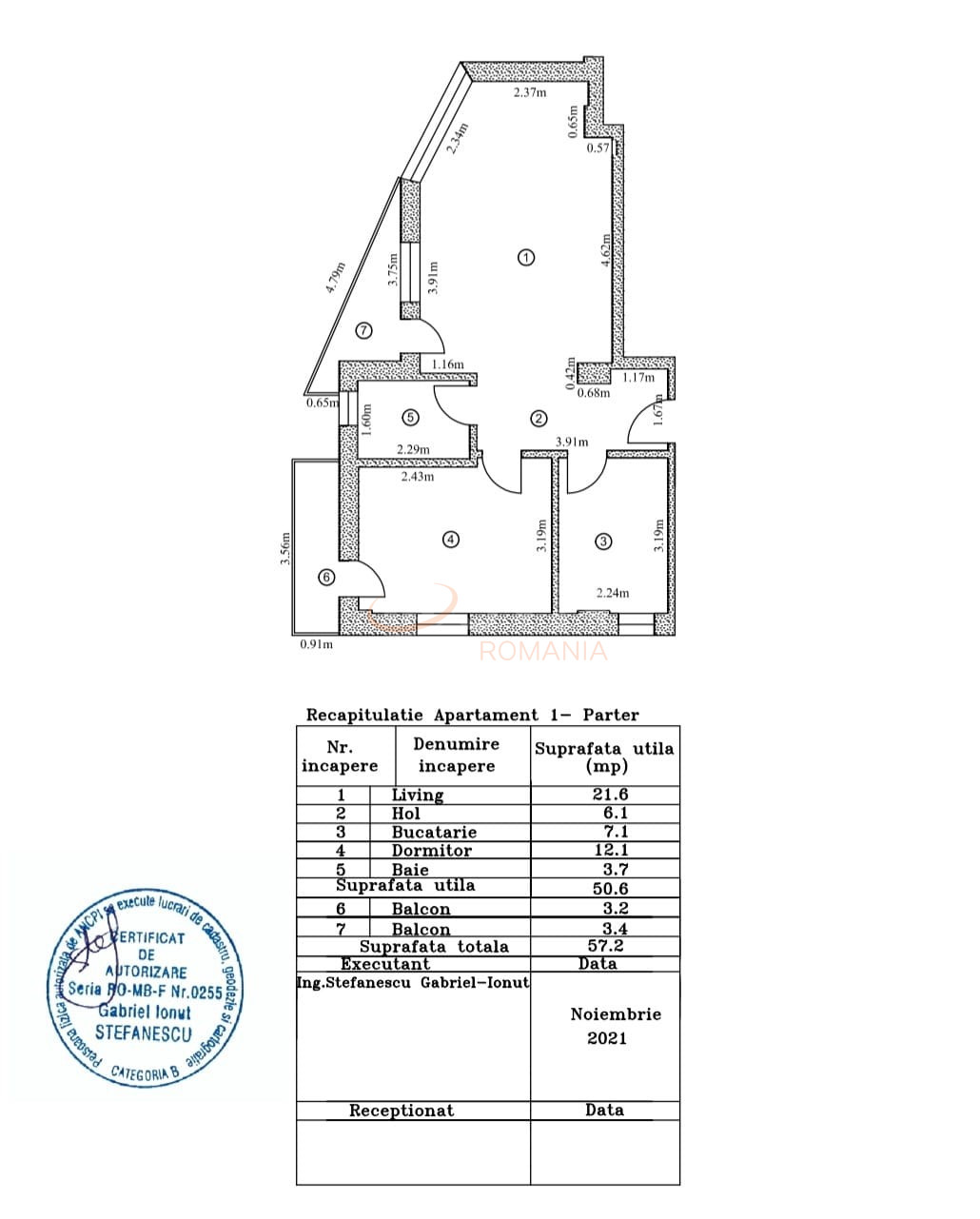 Apartament, 2 camere Bucuresti/Fundeni