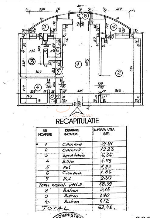 Apartament, 2 camere Bucuresti/Decebal