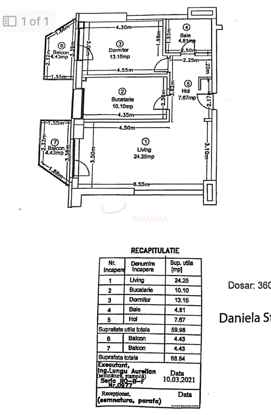 Apartament, 2 camere Bucuresti/Herastrau