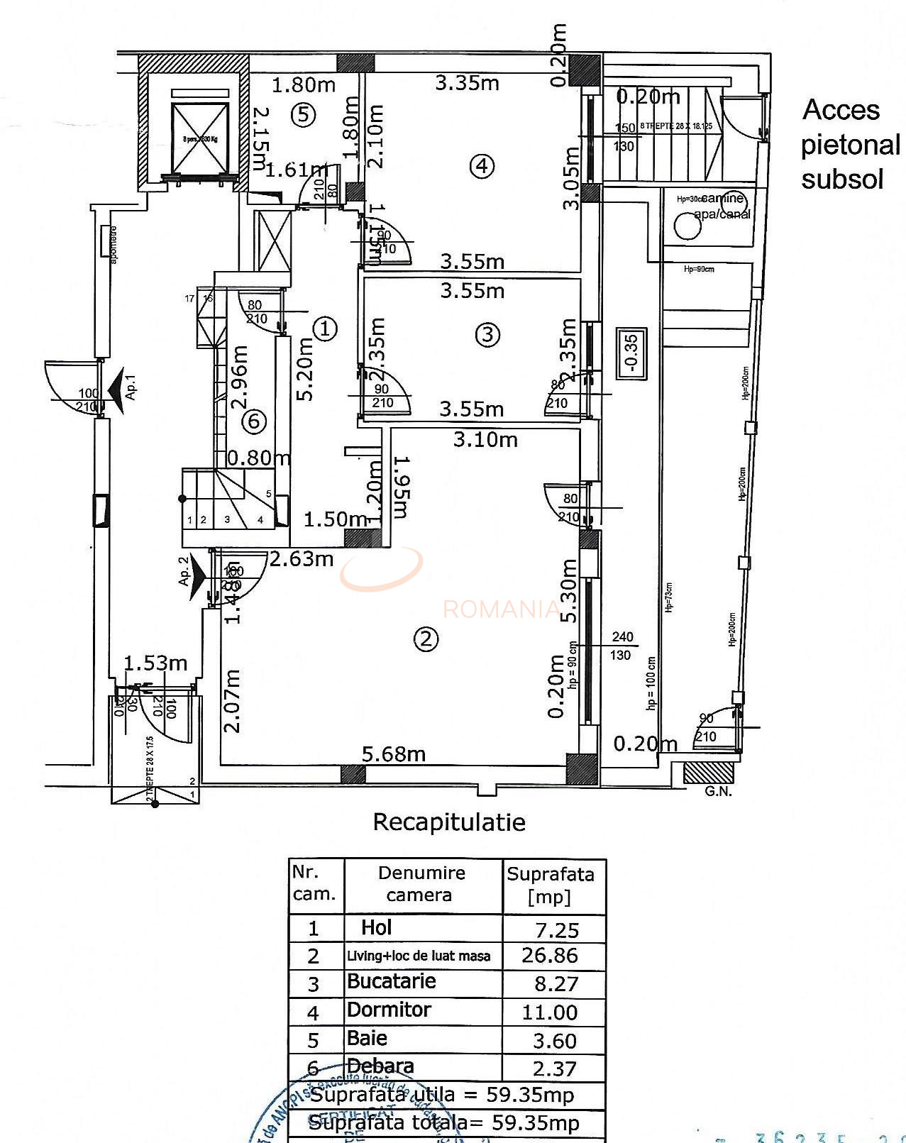 Apartament, 2 camere Bucuresti/Domenii