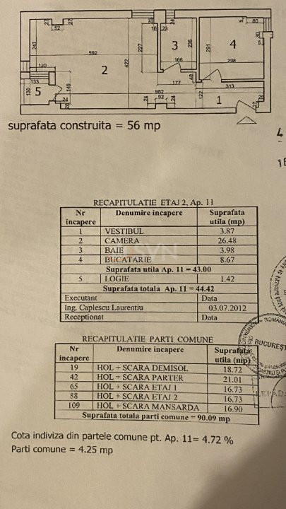 Apartament, 2 camere Bucuresti/Bucurestii Noi