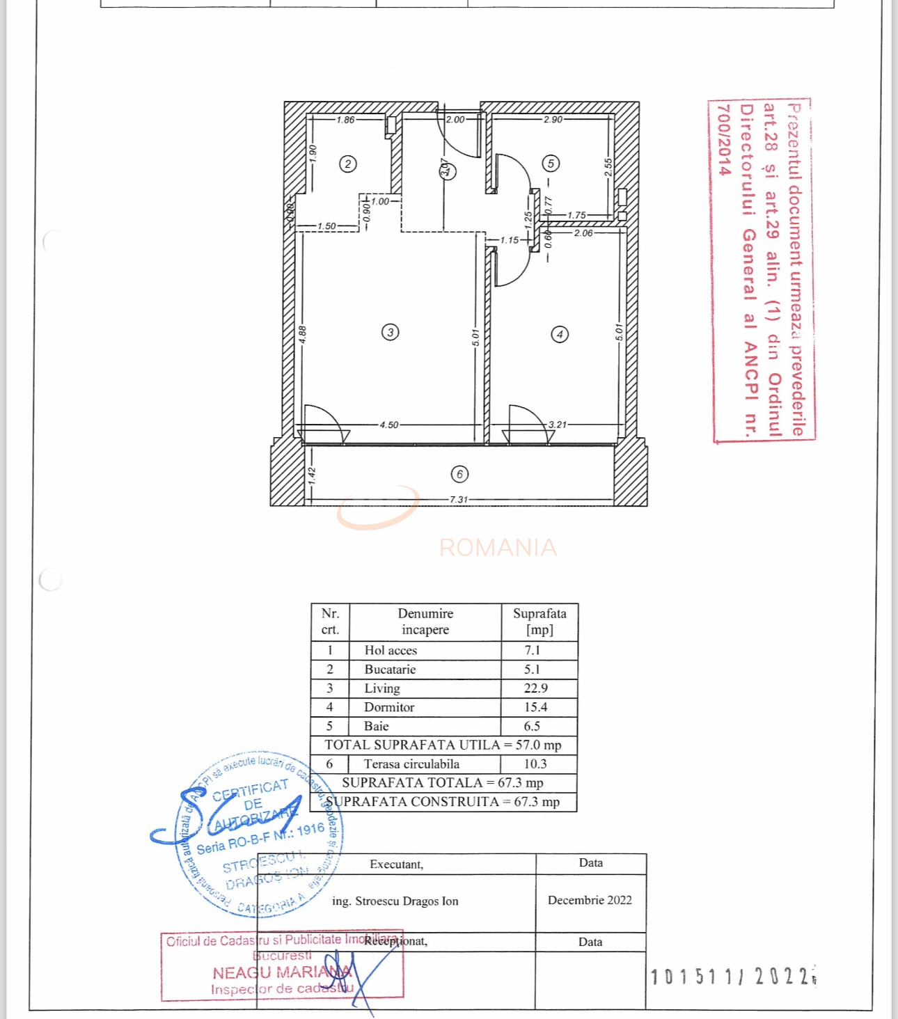 Apartament, 2 camere Bucuresti/Barbu Vacarescu